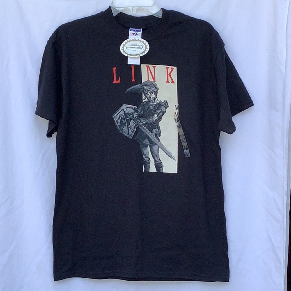 JERZEES BLACK NINTENDO “LINK” T SHIRT MEDIUM